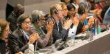 PAN Delegierte beklatschen die Aufnahme der 50. Chemikalie in die Rotterdam Konvention.