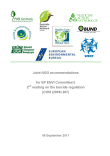 Joint NGO recommendations for EP ENVI Committee's 2nd reading on the biocide regulation (COM (2009) 267)
