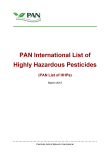 Titelbild PAN International List of Highly Hazardous Pesticides